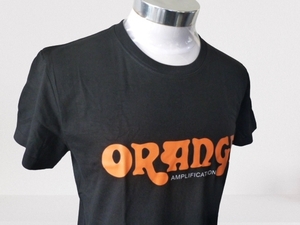 #Orange( orange ) T-shirt ( size M) black [ new goods ]