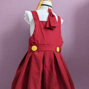 赤ミニワンピ ジャンパースカート 制服 コスプレ