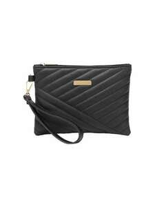  lady's bag clutch bag stripe lady's handbag portable bag inside pocket attaching 