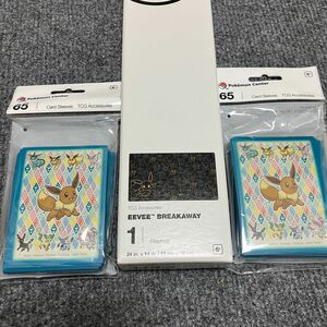 プレイマット1個+スリーブ2個　WCS2023 横浜 ポケモン プレイマット　海外　限定品　イーブイ　ブラッキー