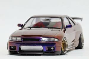 1/24 Tamiya R33 GT-R midnight purple BBS LM final product 