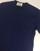 Project e ポケット Tシャツ NAVY XXL 新品 プロジェクトe pocket tee 半袖 ダメージ加工 クラッシュ カットソー ネイビー 紺 無地_画像2