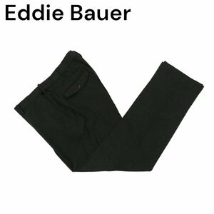 Eddie Bauer エディーバウアー 裏起毛★ ストレッチ スラックス パンツ Sz.35　メンズ 濃灰 アウトドア 大きいサイズ 特大　A3B04730_A#Q