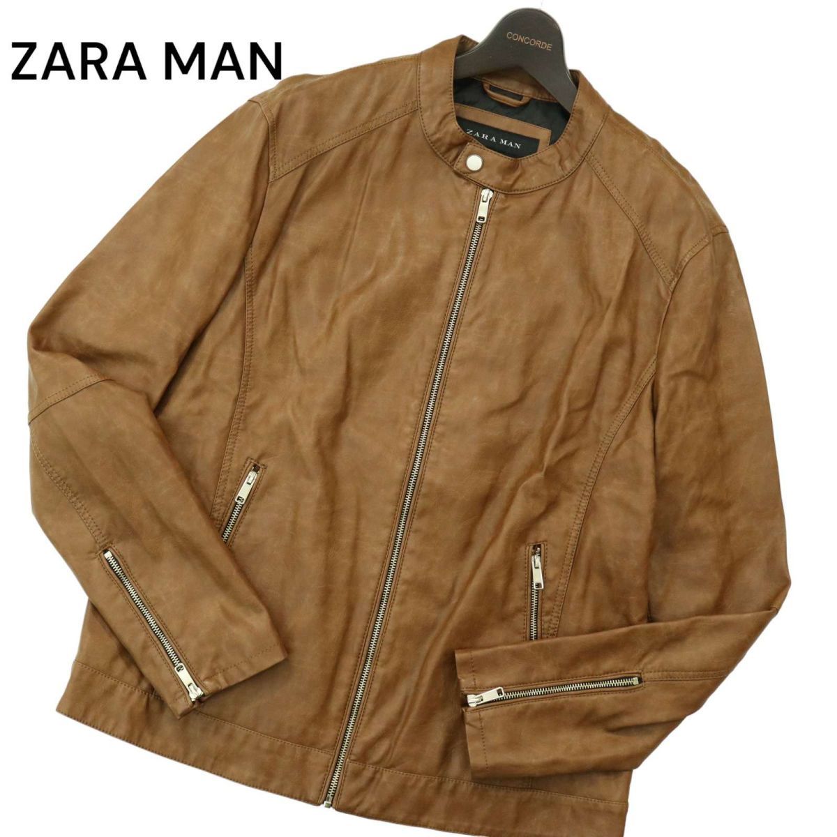 2023年最新】ヤフオク! -zara メンズ レザージャケットの中古品・新品