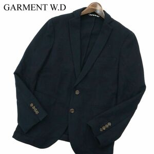 GARMENT W.D スーツカンパニー 秋冬 カシミヤ ブレンド★ 2B ジャージー テーラード ジャケット Sz.165㎝-6Drop　メンズ 紺　A3T11684_A#N