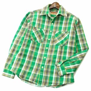 CAMCO カムコ 秋冬 インド綿★ 長袖 チェック ネル シャツ Sz.S～M位　メンズ　A3T12278_A#B