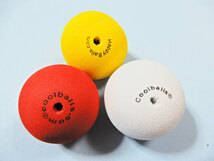 Plain color 3 pieces Antenna Ball 無地のアンテナボール３個セット 赤・黄色・白 長期保管 コレクション放出！_画像2