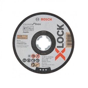 ボッシュ X-LOCK対応 125mm切断砥石 2608619262 スタンダ－ド ステンレス用 25枚入り 新品 XLOCK BOSCH