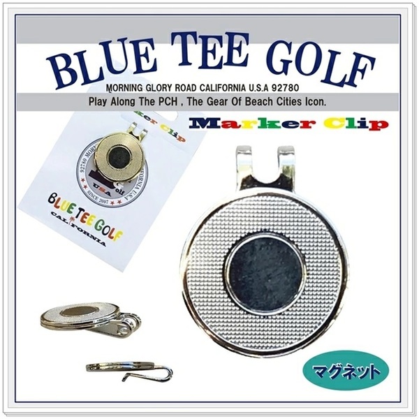 ☆送料無料『５個』ブルーティーゴルフ 【マグネットマーカークリップ（台座）】ブBLUE TEE GOLF California MGC-001