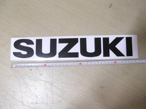 スズキ　SUZUKI　タンク　カウル　ステッカー　デカール　ロゴマーク　黒　大　35cm　かんたん仕上げ　RG　TS　GT　カタナ　GSX　　