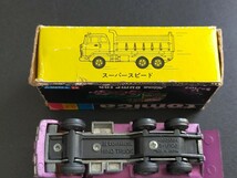 1円 ~ No.52-1-14 日野 ダンプ カー 黒箱 トミカ 日本製 メタリック パープル 紫トミカ HINO DUMP CAR SG 紫 T-22 昭和49年_画像8