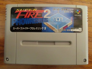 KME12879★SFCソフトのみ スーパーファイヤープロレスリング2 SUPER FIRE PROWRESTLING2 起動確認済み クリーニング済み スーファミ