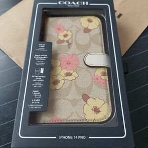 COACH iPhone14pro 手帳型 スマホケース