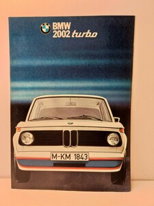 *BMW2002 turbo * catalog * original English version * all 6 page ( simple version )*1972 year 2 month printing it seems . not yet chronicle therefore, unknown * one owner * beautiful 