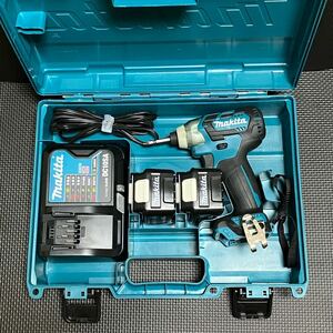 マキタ makita TD111 10.8V 青 4.0Ahバッテリ1040B×2本 専用ケース 充電器DC10SA ビット付属 充電式インパクトドライバー TD111DSMX DIY