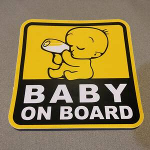 新品・即決・’BABY ON BOARD(赤ちゃん乗車中)’のステッカー