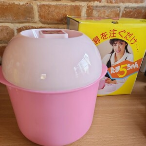 カンタン卵調理器　たま５ちゃん　温玉20分　ゆで玉子30分（お湯を注ぐだけ） 昭和レトロ