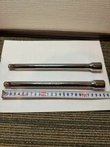 2本セット 未使用 エクステンションバー 全長250mm　差込角 1/2 (12.7mm) エクステ 車 整備 建機 ソケット_画像2