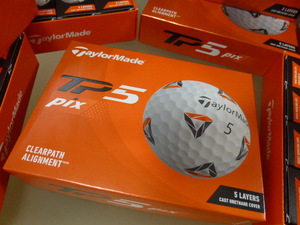 ◆2021年！New TP5 Pix 最新！日本正規品【TaylorMade】テーラーメイド New TP5 Pix/WH/1ダース/2022年度版NEWパッケージ！