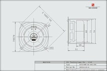 ☆8cm 2WAY スピーカー 3インチウーファー+0.75インチツィーター付 10W+4W 8Ω (SOVOX)　管理番号[F0-1158]_画像9