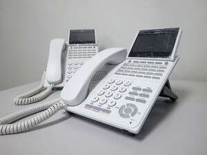 ■【☆21年製造☆】　NEC UNIVERGE DT900Series　24ボタンSIPマルチライン電話機　【ITK-24CG-1D(WH)TEL】　2台　(1)■