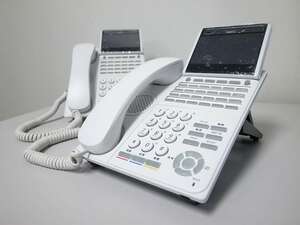 #[*21 year manufacture *] NEC UNIVERGE DT900Series 24 button SIP multi line telephone machine [ITK-24CG-1D(WH)TEL] 2 pcs (3)#