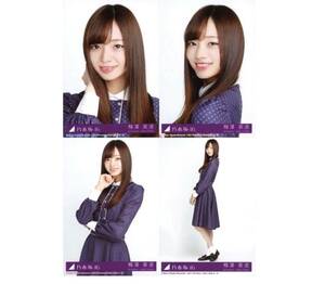 【10/14-56】乃木坂46 公式グッズ 生写真 4枚コンプ　 ヨリチュウヒキ　梅澤美波　CD封入特典　逃げ水　封入特典 4種コンプ　ABCD