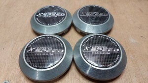 X　CROSS SPEED アルミホイールセンターキャップ４個セット　 クロススピード　HOTStuff　ホットスタッフ