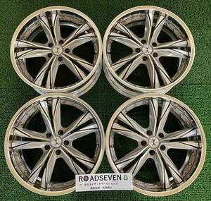 ★Weds ウェッズ MAVERICK 605S マーベリック 20インチ 20×8.5J +35 PCD114.3 5H ハブ:約73 4本Set 中古 ★1本内リムに歪み有★送料無料