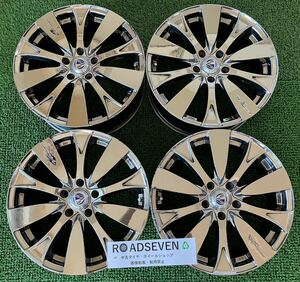 ★RAYS VERSUS stratagia SCUDO 18インチ 18×7J +55 PCD114.3 5H ハブ:約73mm 4本Set 中古アルミ ★腐食、塗装の剥がれ有 ★送料無料