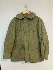 *60s Vintage USAF military jacket S/R cattle jacket 2WAY parka USA Air Force olive green cotton satin 