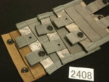 ☆2408 米軍放出品 中古難あり ABU ラテックス グローブ ポーチ（ドットボタン1ヶ所欠品）３個セット + K-BARアダプター（1ヶ所変形）_画像2