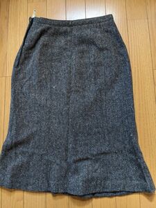 お値下げ！【美品】マーメイド ツイードスカート ウエスト61cm 日本製