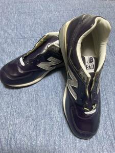 ★新品★USA製★newbalance★M576 P★ガラスレザー★パープル★27.5cm★