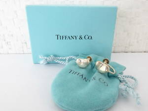 Tiffany &amp; Co. Tiffany Elsa Peletti Beans Design Серьги зарабатывают серебро 925 Sterlingsilver, нестандартный 220 иен B1-A ⑨ ⑨ ⑨