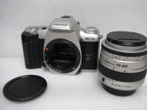 美品 PENTAX ペンタックス 一眼レフ フィルムカメラ MZ-50 レンズ35-80 1:4-5.6 動作未確認 B6-a