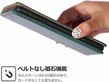 グリーン シンプル 手帳型 高品質 PUレザー グーグル ピクセル google pixel 8 全面保護 財布型 スタンド機能 カード収納 ケース カバー_画像4