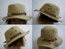 ノースフェイス×チャムス　THE NORTH FACE×CHUMS TAGGET HAT アウトドア用バゲットハット・帽子 薄茶系　適頭囲 53～57㌢　@Goldwin製_画像3