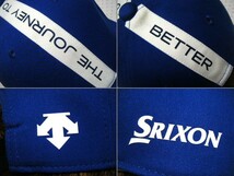 スリクソン　SRIXON×DESCENTE　ゴルフ用高機能キャップ・帽子　青色　サイズ FREE　タイポグラフィデザイン　@THE JOURNEY TO BETTER_画像7