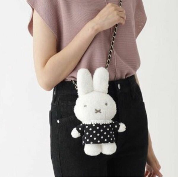 【black】OPAQUE.CLIP × miffy ドールバッグ＜S＞ 