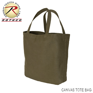 [送料260円]ROTHCO 新品 キャンバス トート バッグ (オリーブ) CANVAS TOTE BAG エコバッグ ショッピングバッグ メンズ レディース 無地