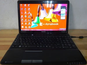 東芝 ノートパソコン dynabook Qosmio T551/T6DB/Core i7-2670QM 2.2GHz/8GB/750GB/テレビ地上波放送/中古特価良品