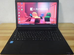 東芝ノートパソコン dynabook Satellite B65/R/Cele 3215U 1.7GHz/4GB/SSD256GB/中古特価良品