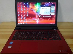 東芝ノートパソコン dynabook T45/RRS/Cele 3205U 1.5GHz/4GB/1000GB/中古特価良品