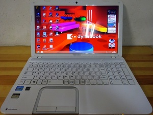 東芝ノートパソコン dynabook T552/58HW/Core i7-3630QM 2.4GHz/8GB/750GB/BD/中古特価良品