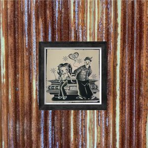 beti poster American Casual old clothes american miscellaneous goods retro antique figure Harley Ame car garage Setagaya Lowrider PA66