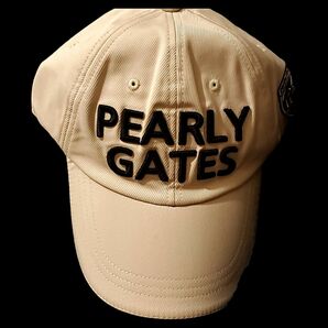 パーリーゲイツ PEARLY GATES キャップ ベージュ 58cm