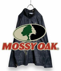 古着☆MOSSY OAK.☆ムジーオーク☆プルオーバー☆ハーフジップ☆薄手☆裏フリース