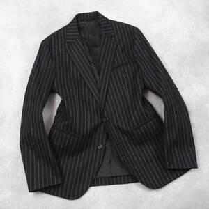 洗練デザイン『EPOCA UOMO』ウールジャケット 46(M相当) グレー 三陽商会 日本製 エポカウォモ メンズ 管理1267