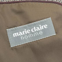 上質サキソニー素材『marie claire homme』ウールジャケット BB6(c102-w96-t175) グレーブラウン マリクレール メンズ 管理10226_画像5